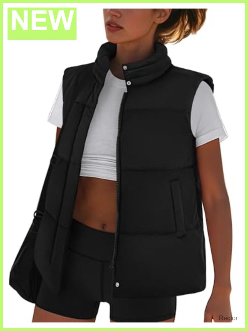 Zeagoo Women's Lightweight Quilted Zip Up Puffer Vest with Pockets